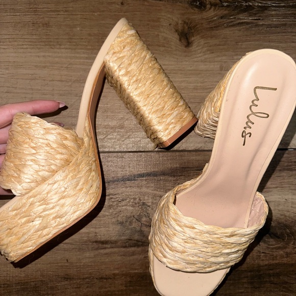 Lulus Raffia Platform Sandals - Picture 5 of 5